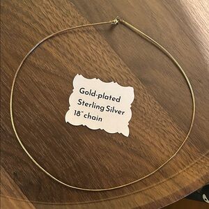 Gold-Plated Sterling Silver Necklace